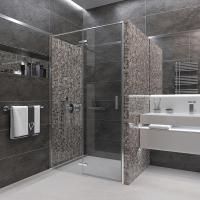 Душевая дверь Veconi Vianno VN-73, 1000x1950, хром, стекло прозрачное