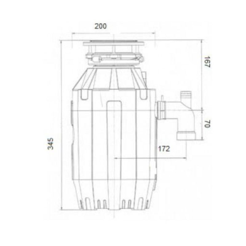 Измельчитель пищевых отходов бытовой Bone Crusher 810 AS