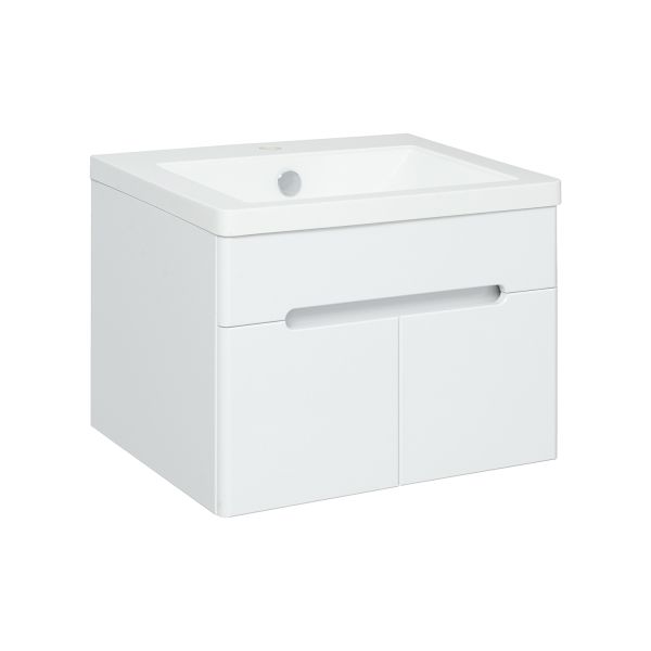 Тумба Runo Парма 60 подвесная 2 двери под умывальник УТ000001837 (Omega 60) (00-00001037)