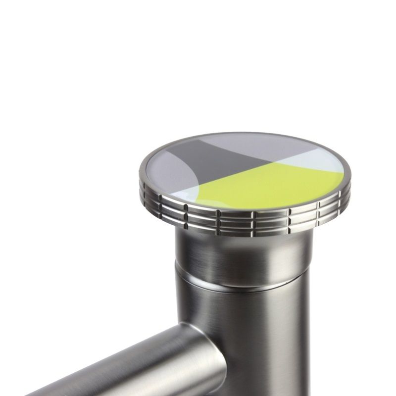 Смеситель для раковины Bronze de Luxe 9008GM-Y, графит/желтый