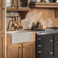 KERASAN Hanna Glasse HAMPSHIRE Раковина керамическая кухонная 600x470x220 мм,без отв под смеситель, без сифона,  цвет белый