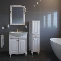 Тумба под раковину ASB-Woodline Верона 65 Белый с золотой патиной