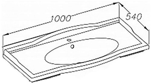 Раковина Florentina Лаура 100 10.210.01000.001 Белая Раковина Florentina Лаура 100 10.210.01000.001 Белая