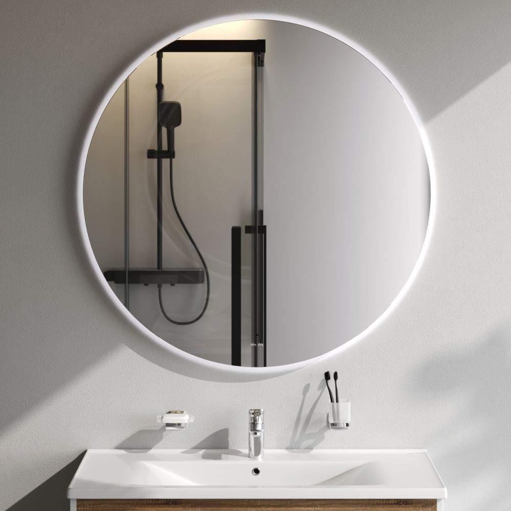 M85MOX41101S X-Joy Зеркало круг с интерьерной Led подсветкой, ИК-сенсорром, 110 см