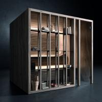 Effegibi Yoku S Shelf Био-Сауна 174x170h214см, DX, цвет: осина термообработанная