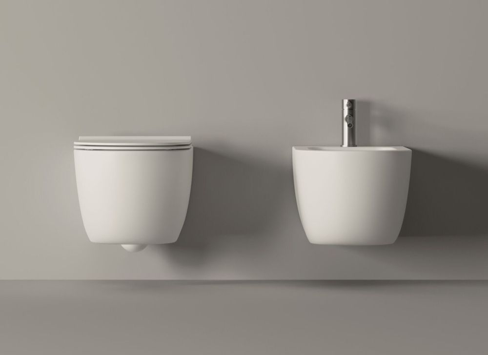 Alice Unica 50, подвесное биде c крепежом fix10, 50x35 см, цвет белый глянцевый, артикул 32230101