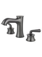 Смеситель для раковины на 3 отверстия WONZON & WOGHAND STEAM, Темный графит (WW-88159008-BGM)