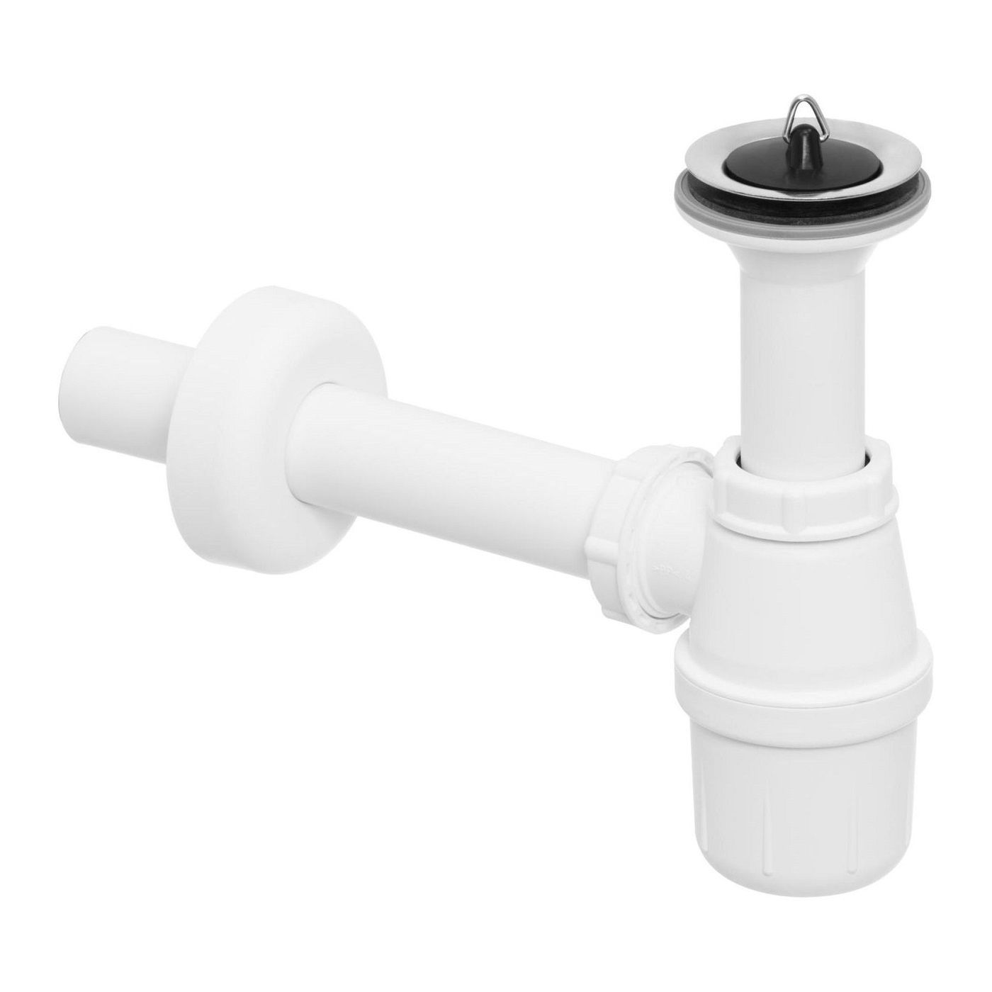 Комплект 3 в 1 Lavinia Boho Bathroom Sink 21510252, врезная фарфоровая раковина 60 см, смеситель, пластиковый сифон