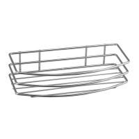 Полка CHROM LINE одинарная из проволоки с бортиком, нержавеющая сталь, 255x60x120 мм, хром, Sapho