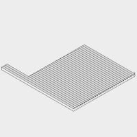 Effegibi BodyLove Поддоны для сауны, материал канадский хемлок, левый угол/полуостров