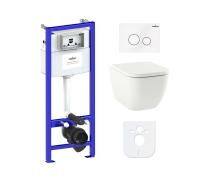 Комплект 6 в 1 Lavinia Boho One Rimless 77040083, премиум со стеклянной клавишей