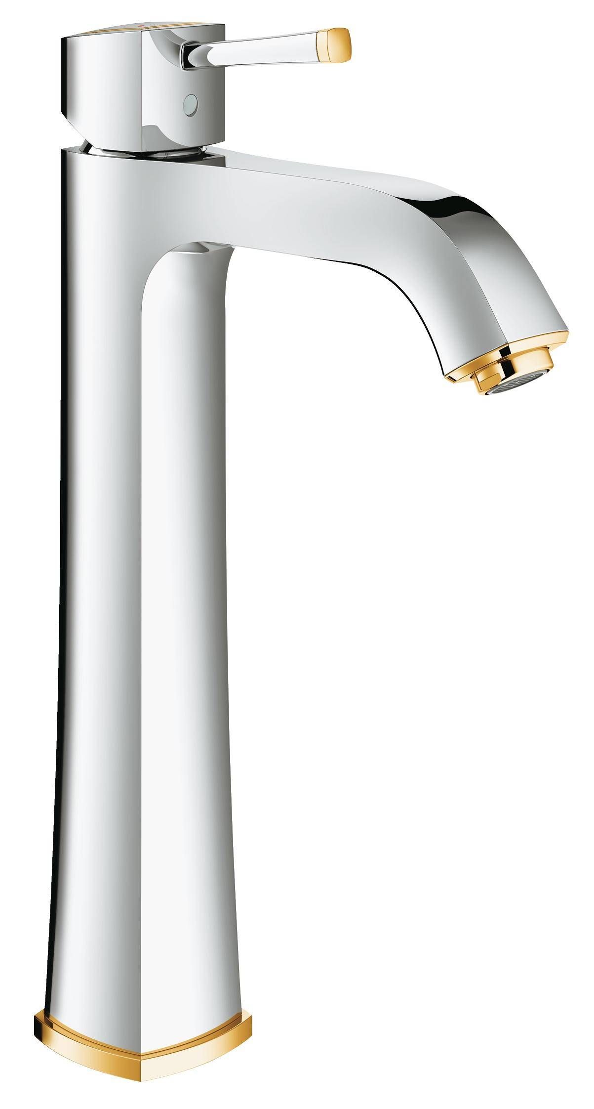 Смеситель для раковины GROHE Grandera, свободностоящий, хром/золото (23313IG0) Смеситель для раковины GROHE Grandera, свободностоящий, хром/золото (23313IG0)