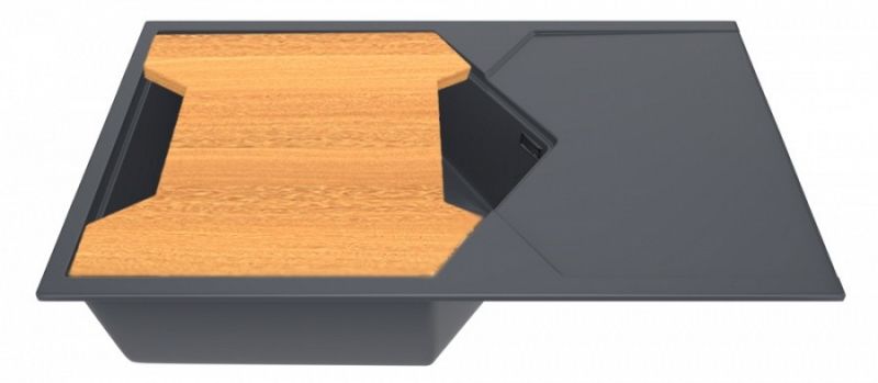 Кухонная мойка KitKraken Sea Graphite 85 Темно-серая