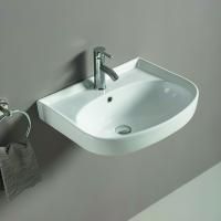 Раковина керамическая накладная AM-78364, цвет белый, 560х455х210