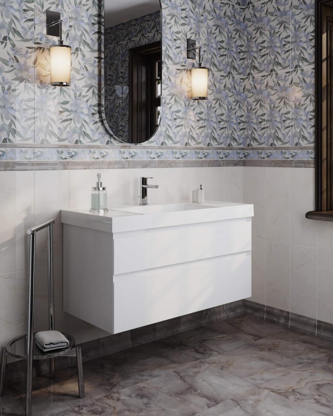 Раковина CUBO подвесная\мебельная 100, белая глянцевая