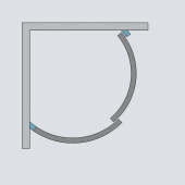 Душевой уголок Radaway Premium Plus B 1900 90x90 профиль Хром стекло прозрачное