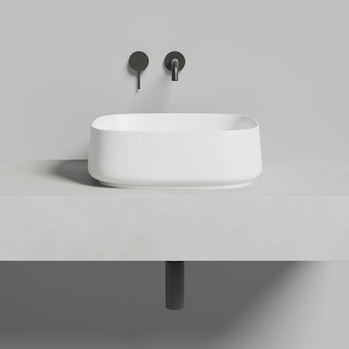 Salini ORIENTE BOWL Раковина накладная, 450х405х140 мм, S-Sense, матовый, декор.накладка на слив, выпуск, цвет белый Salini ORIENTE BOWL Раковина накладная, 450х405х140 мм, S-Sense, матовый, декор.накладка на слив, выпуск, цвет белый