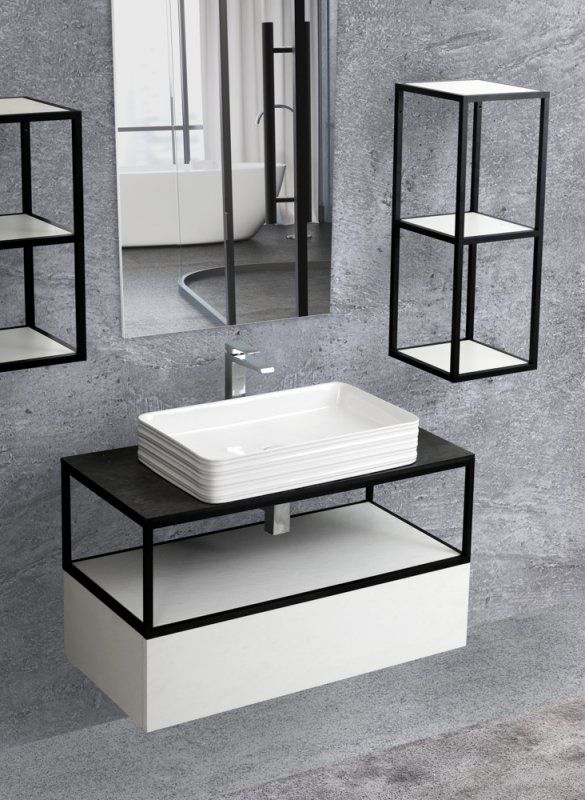 Мебель для ванной CEZARES CADRO 80, артикул CADRO-80-MENS-BIANCO