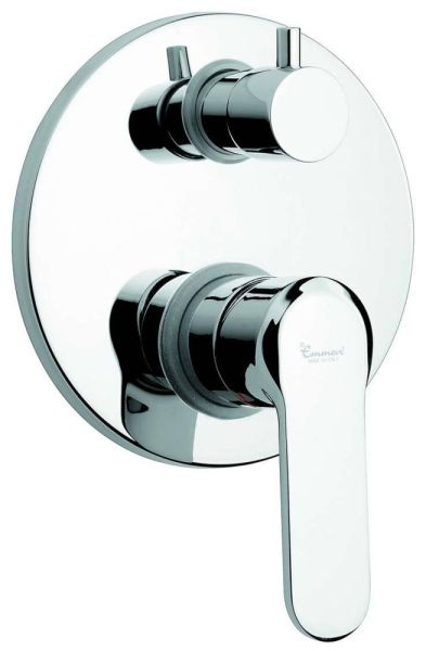 Emmevi Nefer, встраиваемый смеситель для душа на 3 выхода, с дивертером, цвет черный/карбон