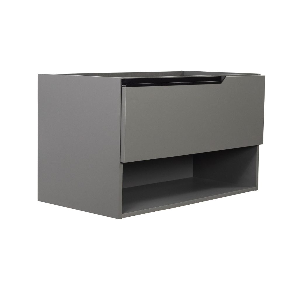 Комплект мебели Visobath Eleven, 1000 мм левый, цвет пепельный матовый лак (Ceniza), артикул 85607/Ceniza/EL