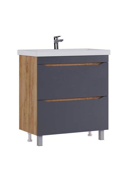 Тумба VIGO Wave 800-0-2 под раковину Ц0000005955 (Como), поставляется в разобранном виде (385 дуб золотой)