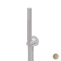 Newform X-STEEL 316 Ручной душ, кронштейн-уголок 1/2", шланг: 150 см, цвет:  PVD Brushed pale gold Newform X-STEEL 316 Ручной душ, кронштейн-уголок 1/2", шланг: 150 см, цвет:  PVD Brushed pale gold