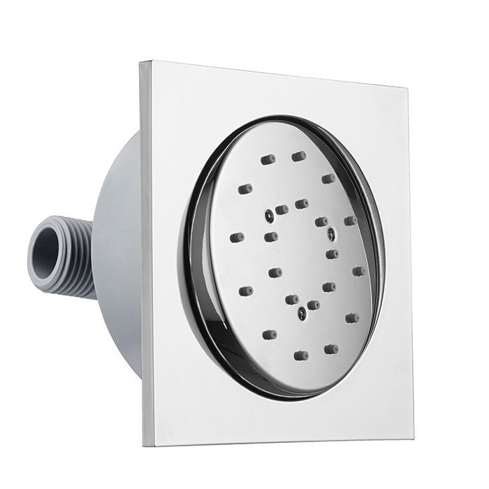 Bossini CUBIC-REG Форсунка настенная поворотная, самоочищающаяся,100х100 мм, хром Bossini CUBIC-REG Форсунка настенная поворотная, самоочищающаяся,100х100 мм, хром