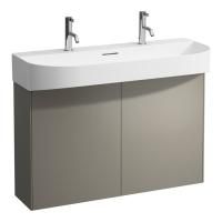 Тумба под раковину, Laufen, Sonar, ширина, мм-975, глубина, мм-240, высота, мм-600, тип установки-подвесной, раковина-необходимо заказать, дверцы-есть, материал корпуса-МДФ, материал фасада-МДФ, цвет-титан