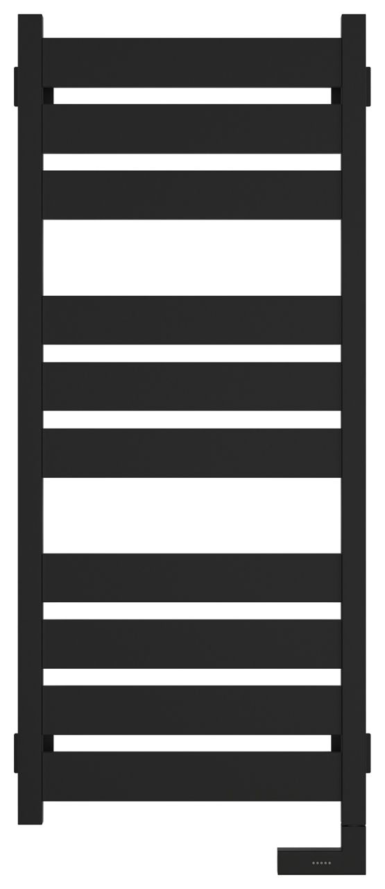 Полотенцесушитель электрический "ЦЕНТУРИОН 2.0" 1000х400 / МЭМ правый (Матовый ЧЁРНЫЙ)