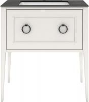 Тумба PLAZA Classic напольная с ящиком 80, белая матовая