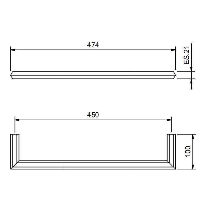 Fantini Venezia Полотенцедержатель 450мм, цвет: хром