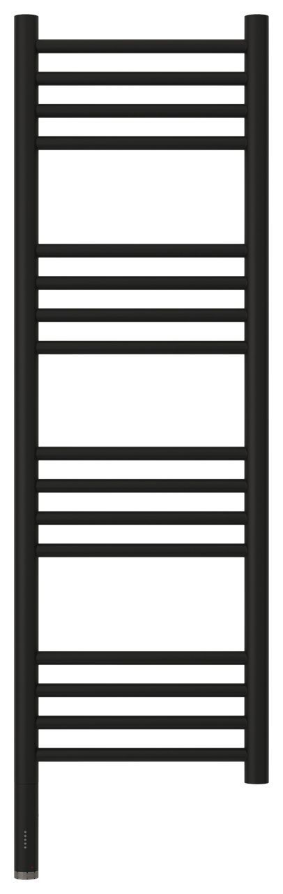 Полотенцесушитель, Сунержа, Богема 3.0, электрический, ширина, мм-332, глубина, мм-75, высота, мм-1124, межосевое расстояние-300, подключение-нижнее слева, электрокомплект-МЭМ, мощность, Вт-300, материал-нержавеющая сталь, цвет-чёрный матовый