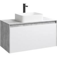 Mobi Корпус подвесной тумбы 100 см под умывальник , цвет бетон светлый