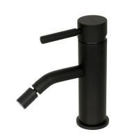 FORTIS Смеситель для биде моноком., излив изогнут, CLICK-CLACK, черный матовый