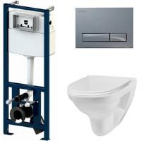 Комплект унитаза AM.PM Sense L C741738SC c инсталляцией I012702 и клавишей смыва I014151 с сиденьем Микролифт и клавишей смыва Хром Комплект унитаза AM.PM Sense L C741738SC c инсталляцией I012702 и клавишей смыва I014151 с сиденьем Микролифт и клавишей смыва Хром