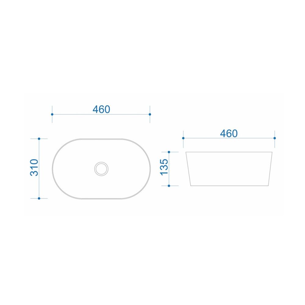 Раковина чаша Maretti VA13NS71-844, белая, артикул VA13NS71-844