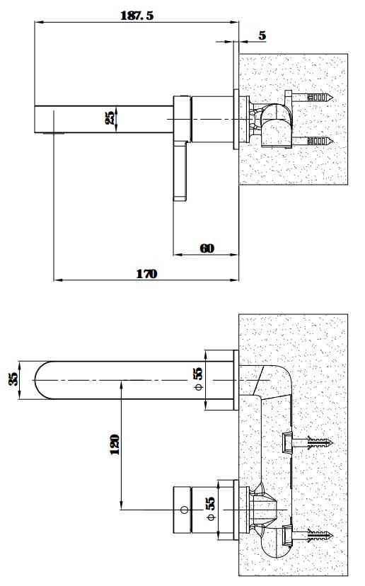 Смеситель для раковины ESKO SC28G