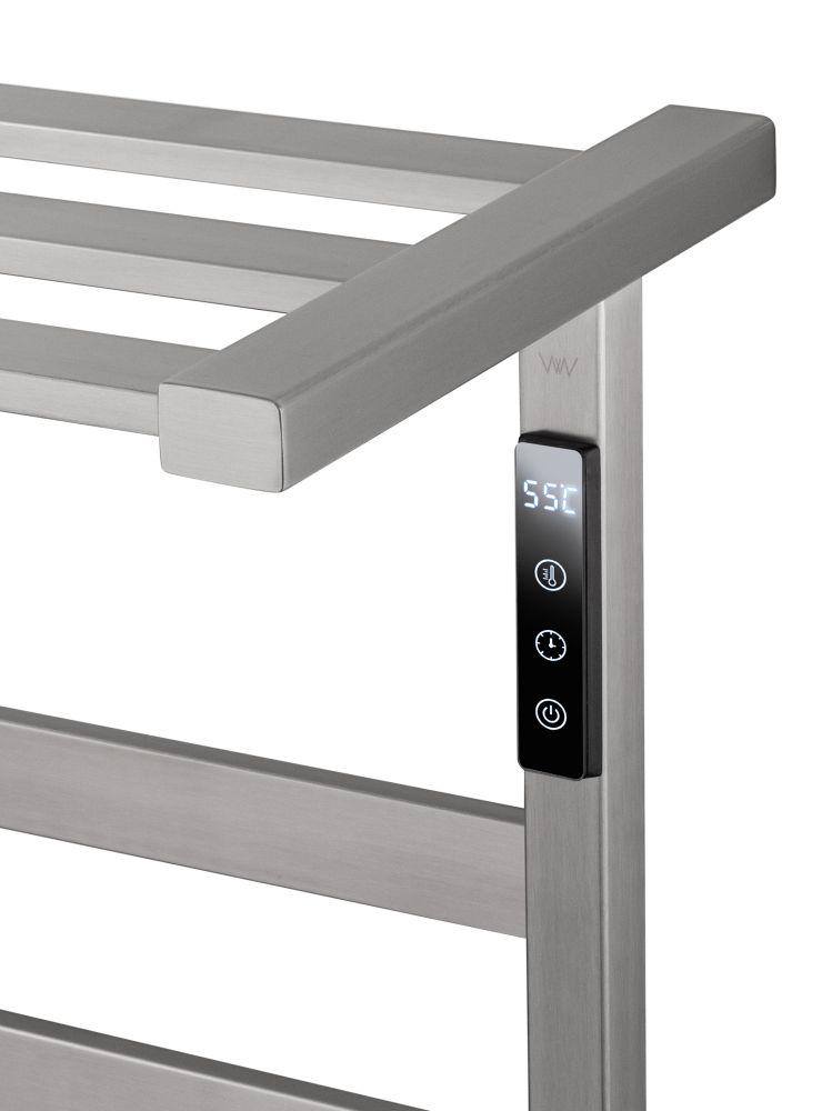 Полотенцесушитель электрический WONZON & WOGHAND FRANKFURT, Брашированный никель (WW-A1026-BR)