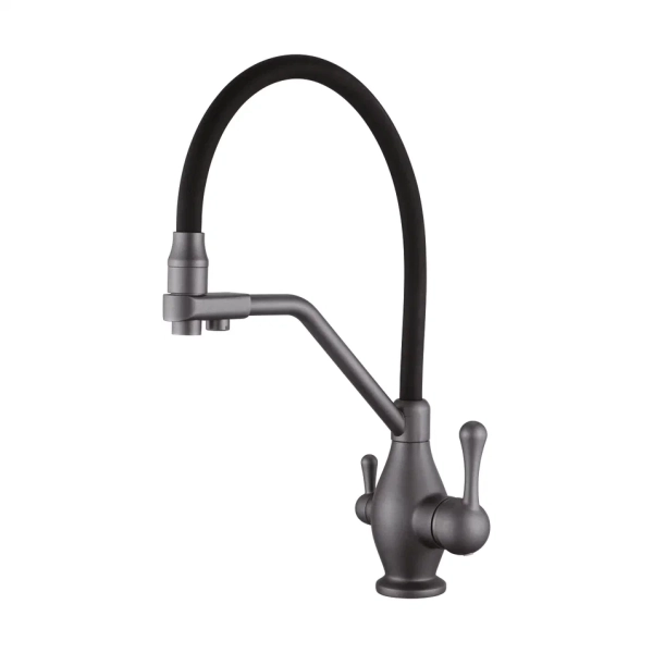 Смеситель для кухни Rose R858Y, пепельный