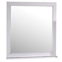 Зеркало ASB-Woodline Гранда 60 Белое c серебряной патиной