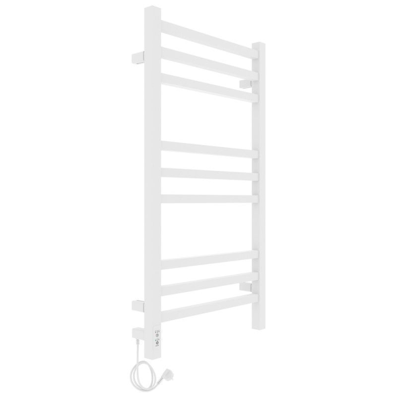 Полотенцесушитель электро "Астор ЧК9 350х700", белый муар, левый