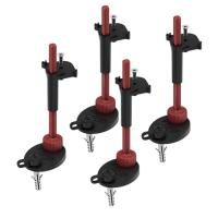 Комплект опор для сифонов, TECE, TECEdrainpoint S, 4 опоры со звукоизолирующими прокладками и крепежными винтами, регулировка высоты от плоскости фланца: 64 - 165 мм Комплект опор для сифонов, TECE, TECEdrainpoint S, 4 опоры со звукоизолирующими прокладками и крепежными винтами, регулировка высоты от плоскости фланца: 64 - 165 мм