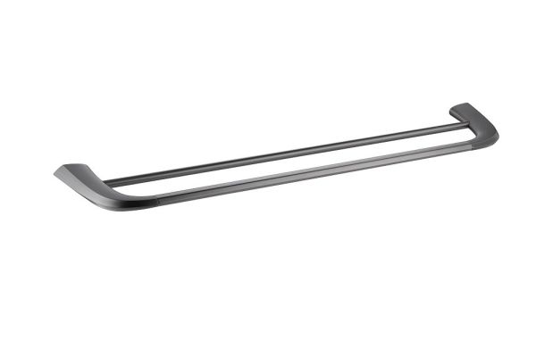 LINER-THD-60-GM Полотенцедержатель двойной 60 см, исполнение оружейная сталь