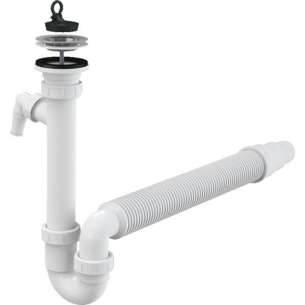 Сифон для кухонной мойки Alcaplast A830-DN50/40 Белый