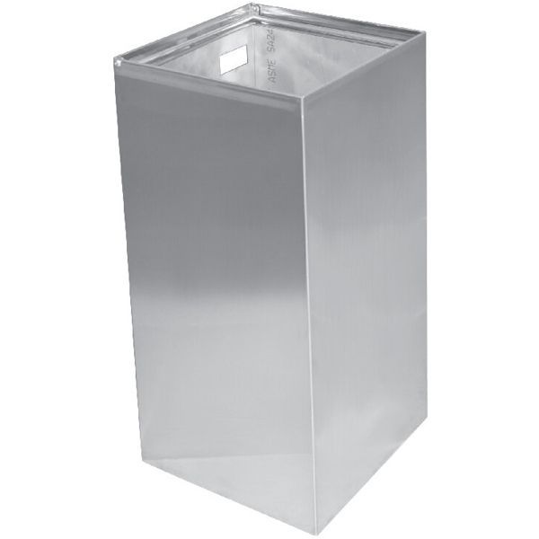 HOTEL Квадратная мусорная корзина, 75л блеск