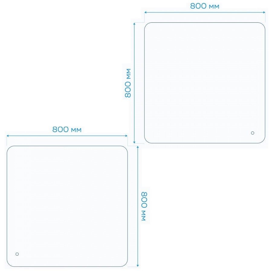 Зеркало Maretti Florenza FL148080P34EL 80x80 см, артикул FL148080P34EL