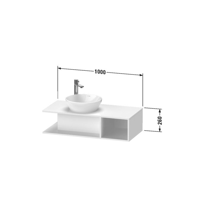 Duravit Cape Cod Раковина накладная овальная 400*360 мм,  без отверстия под смес, цвет внутри - белый, снаружи - белый, артикул 2328400000