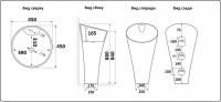 Умывальник CeramaLux WK8100-1 Умывальник CeramaLux WK8100-1