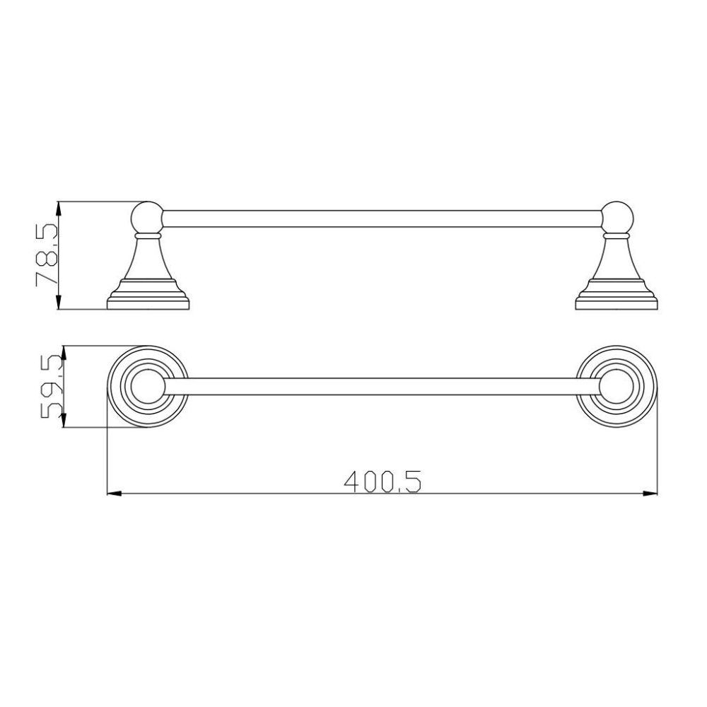 Полотенцедержатель Rav Slezak MORAVA MKA0701/40B, белый