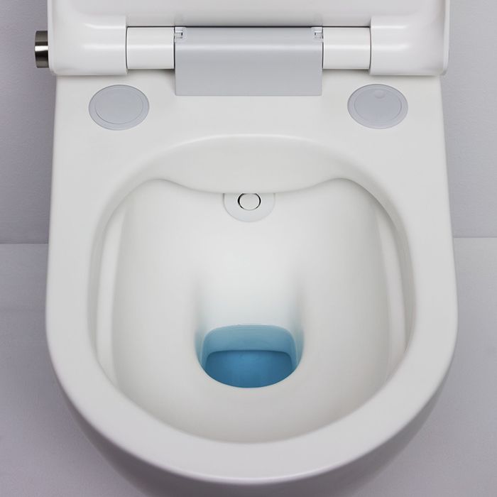 Laufen Cleanet Riva Унитаз-биде подвесной 600х395х405мм, безободк с пультом д/у с сенс.экраном, съемное сиденье , цвет черный глянц